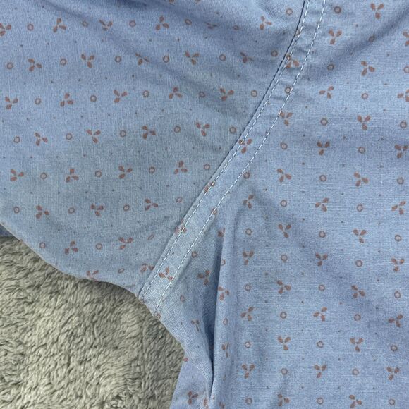 Rip Curl Shirt Mens Medium Blue All Over Print Button Up - Picture 5 of 12